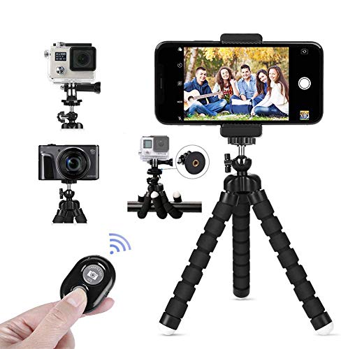 TBONEEY Trípode para Celular, Mini Trípode para Móvil Flexible Rotación Teléfonos de Soporte...