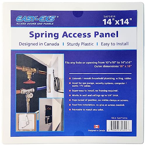 EASY-EXS - Paneles de acceso de ajuste de resorte (14 x 14 pulgadas) cuadrados (16 x 16 pulgadas)