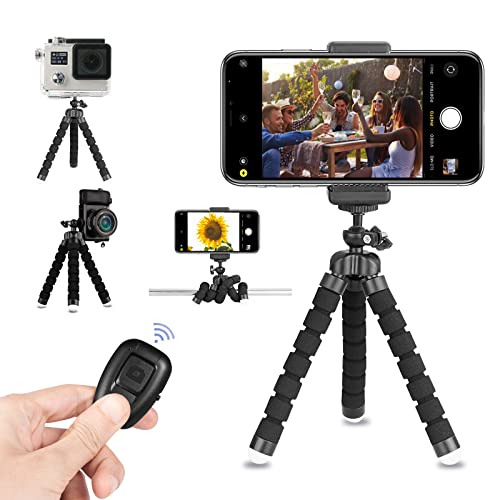 TXG Trípode para Celular,Trípode Flexible con Bluetooth Control Remoto,Pulpo Trípie para iPhone,...