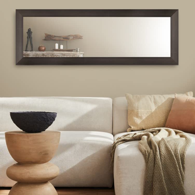 Live Deco Espejo Decorativo de Pared Color Negro, 49.1 x 143.1cm