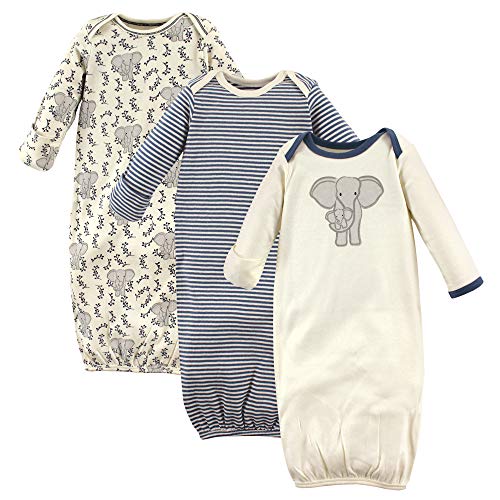 Touched by Nature Vestidos Unisex de algodón orgánico para bebé, Elefante, Prematuro/Recién...