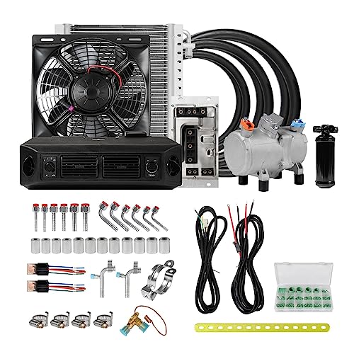 Kit de compresor de aire acondicionado eléctrico Universal automotriz RV65F for coches clásicos...
