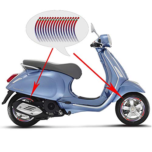 Juego de adhesivos para ruedas de motocicleta Vespa de PRO-KODASKIN para Vespa (Primavera)