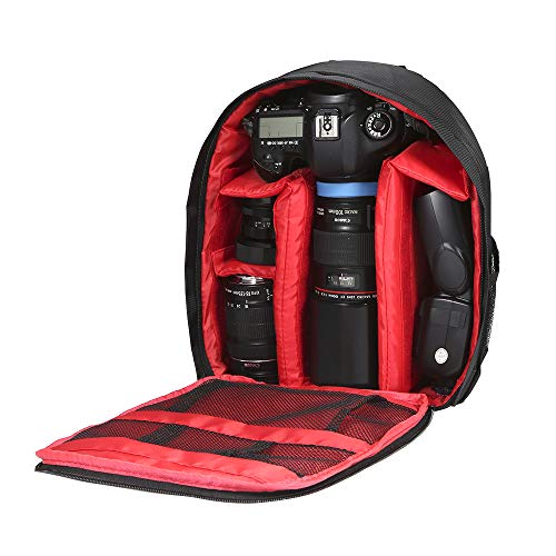 Camerina Bolso para Camara Pequeña Mochila Cámara Réflex Digital DSLR al Aire Libre Video Mochila...