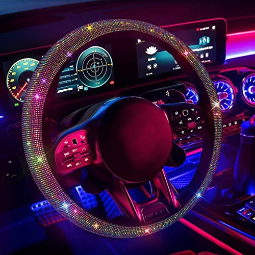 Bling Bling Bling - Funda para volante con diamantes de imitación de vidrio, ajuste universal,...