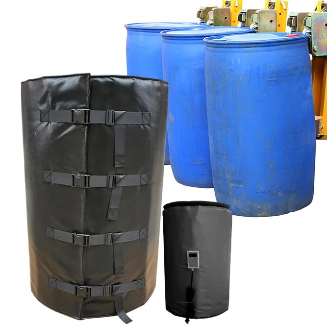 Tiuyilwr Calentador de bidón Manta 55-Gallon - 2300W Calentador de bidón de Metal,Kit Calentador...