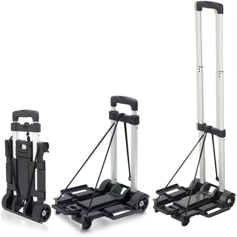 Carro Plegable Plegable con Ruedas,El Carrito Plegable con Cuerda Elástica,La Base Plegable Tiene...