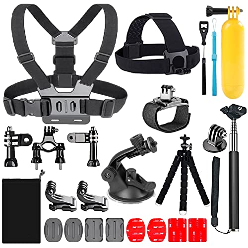 TANSUO - Accesorios de cámara de acción 20 en 1 para GoPro Hero 12 11 10 9 8 Max 7 6 5 4 Negro...