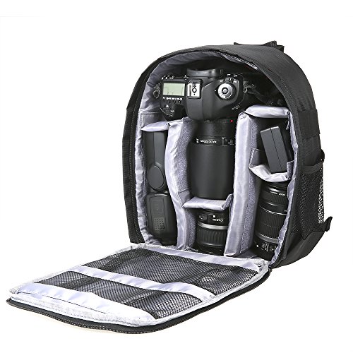 Camerina Bolso para Camara Pequeña Mochila Cámara Réflex Digital DSLR al Aire Libre Video Mochila...