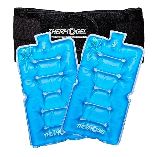 Thermo Gel Paquete De 2 Compresas De Gel Térmicas Grandes Thermogel, color Azul, Alto: 27.5cm...