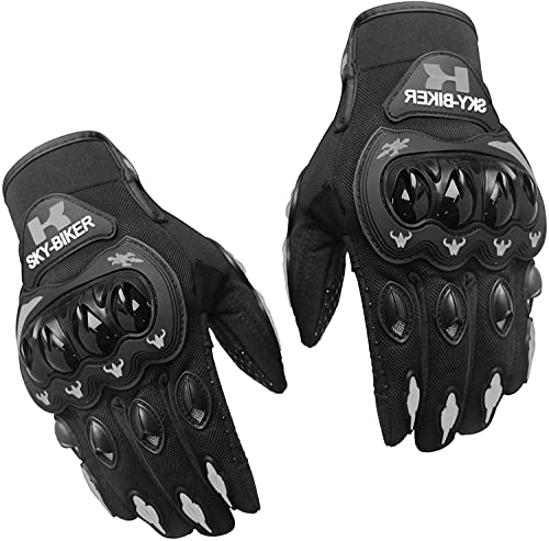 hanylish Guantes para Motociclista, Antideslizante, Cómodos y Ligeros para Hombre y Mujer,...