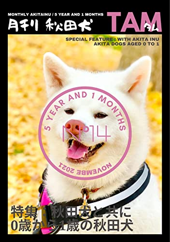 月刊 秋田犬 タム Monthly Akita Inu Tam Vol.14: 5歳1ヶ月 編 (English Edition)