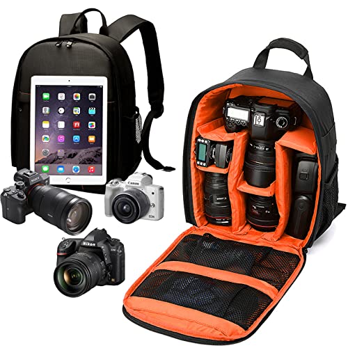 Mochila para cámara de fotografía profesional,Bolsa tipo para Almacenamiento con compartimento...