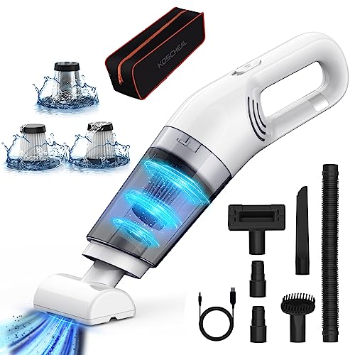 ‎CHVEGLUZ Aspiradora de Mano,9000PA 120W Aspirador de Coche para Sólidos y Líquidos Potente con...
