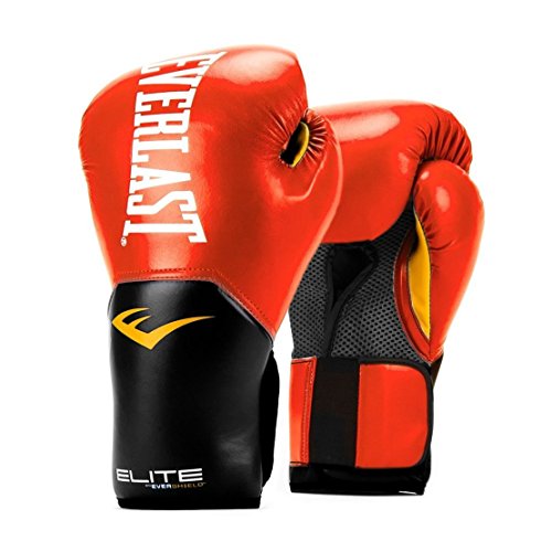 Everlast Elite Pro Style Guantes de entrenamiento, Rojo,12