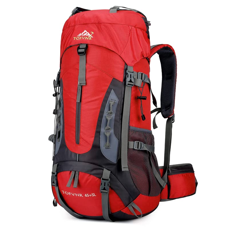 Mochila de Senderismo 70L Gran Capacidad Nylon Múltiples Bolsillos para Senderismo Acampada,...