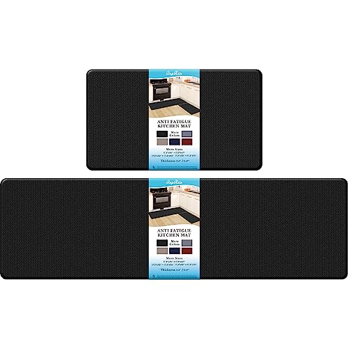 StepRite - Alfombrillas de cocina, 2 unidades, alfombrillas de cocina acolchadas antifatiga para...