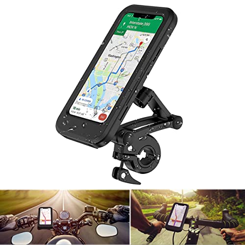 Soporte de Celular Moto y Bicicleta - Soporte para Celular Motocicleta Universal con Pantalla...