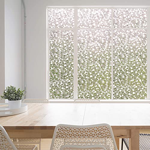 Arthome 3D Película de Vidrio Protector Privacidad Sin Pegamento Decorativa Vinilo de Ventana...