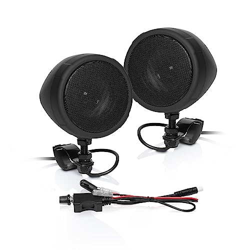 BOSS Audio MCBK425BA Motorcycle/ATV Sound System - Bluetooth, 3 Inch Speakers, Weatherproof, Aux...