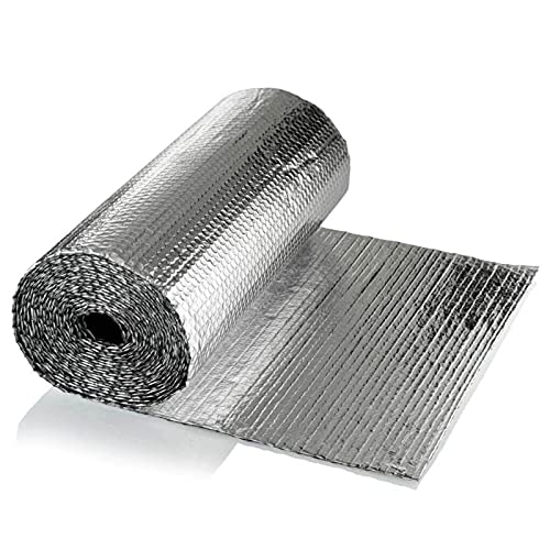 Panel Reflectante Radiador Rollo Aislante Térmico Aislante Térmico Doble Cara Burbujas, para...
