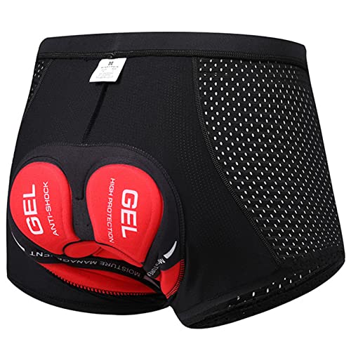 YOUTHGO Shorts Ciclismo Hombre Licra de Ciclismo con Almohadilla 3D Pantalones Cortos para Caballero...
