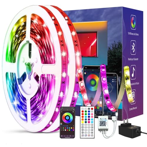 EASYTAO Tira LED de Bluetooth 20M, Luces LED RGB 5050 Música de Tira, Con Control de APP + Control...