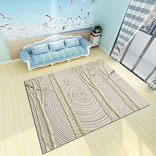 INSTUS Alfombra Europeo Minimalista Impreso Antideslizante Estera Casa Vivo Habitación Habitación...
