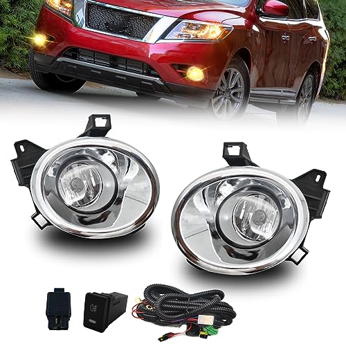 Luces antiniebla para Nissan Pathfinder 2013-2016 con bombillas halógenas y juego de montaje L&R...