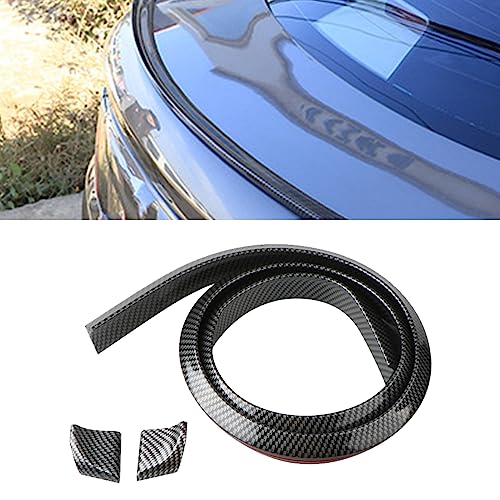 Sodcay Pack-1 kit de alerón para maletero de coche, 4.92 pies, tira de goma para barra de cola de...