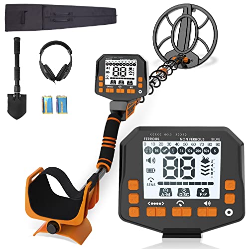SUNPOW Detector de Metales para Adultos y niños, Detector de Metales Ajustable Impermeable,...