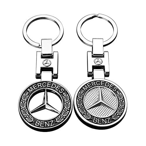 Llavero de coche, 2 llaveros con logotipo de coche, colgante de metal 3D, llavero de doble cara,...