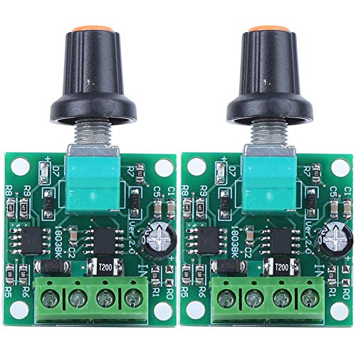Qyebavge 2 Piezas 1,8 V 3 V 5 V 6 V 12 V 2 A PWM DC Controlador De Velocidad Del Motor Interruptor...