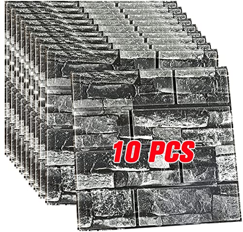 3D Azulejos Adhesivo Mosaico Pegatinas para azulejos de la pared para Cocina y Baño, Papel de...