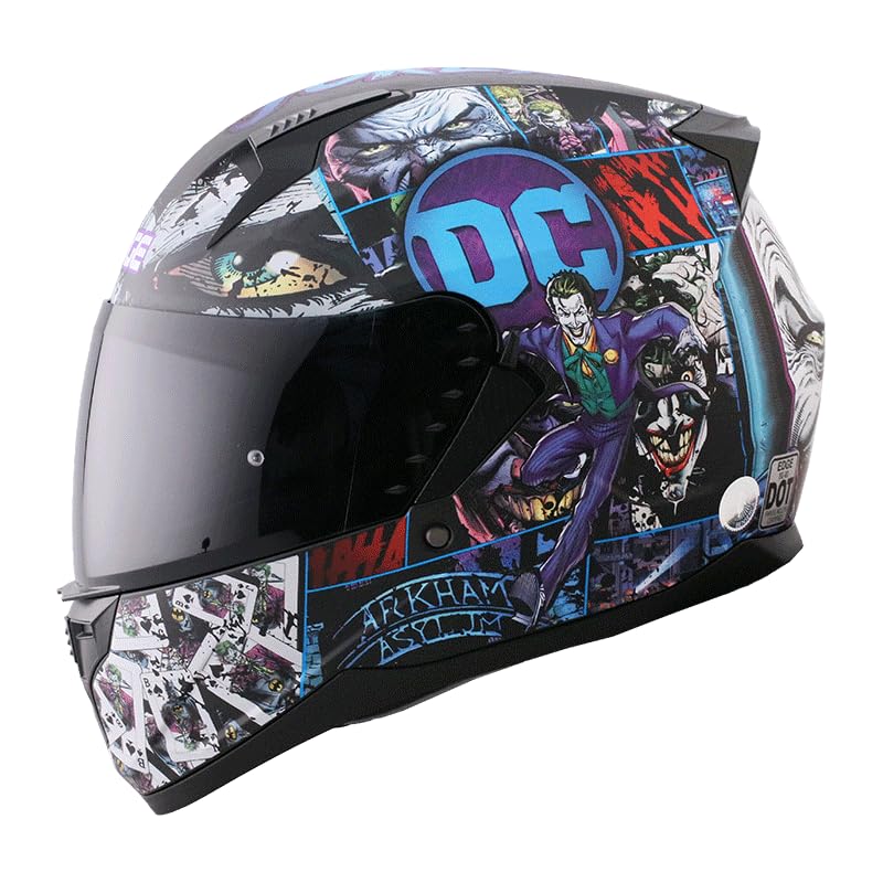 Casco Modular - DC - Visor Anti Baho Motocicleta Marca Edge - Visor Doble ANTIVAHO Certificado Dot...